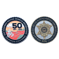 OHMVR Anniv. Logo & Anniv. Badge, SVRAs Coin #1, 2”