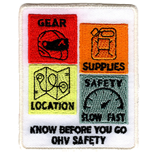 Know Before You Go patch, 3”
